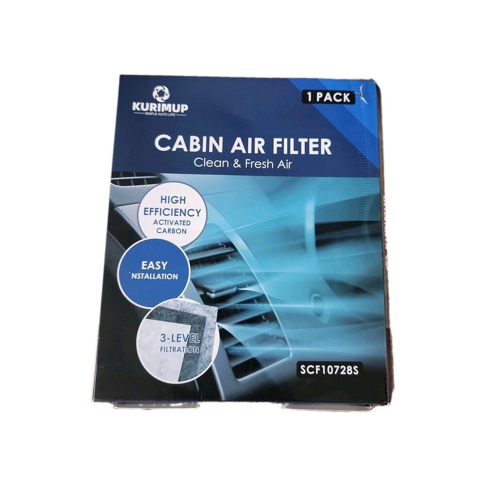 KURIMUP CF10728 Cabin Air Filter – Activated Carbon – Fits Hyundai Accent...